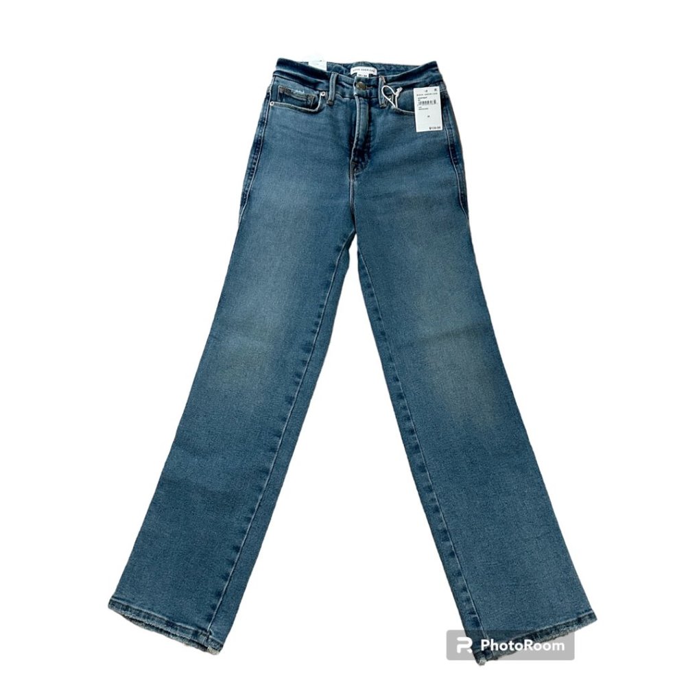 NWT / Good American Good Curve Straight Jeans (Size 00/24)